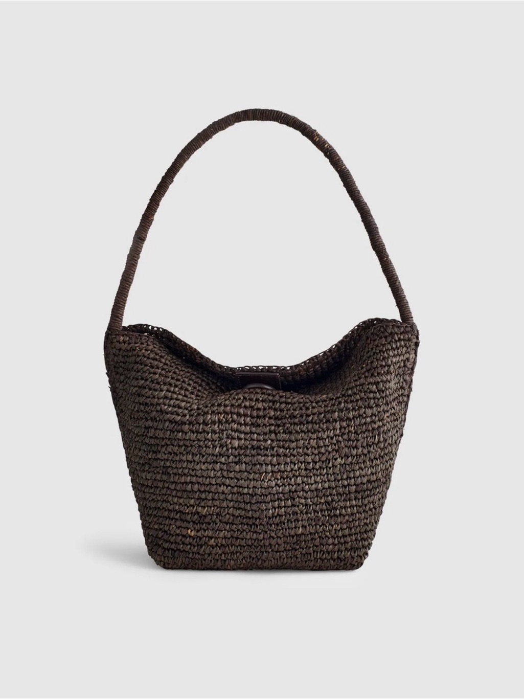 Madewell Dark Brown Woven Shoulder Bag